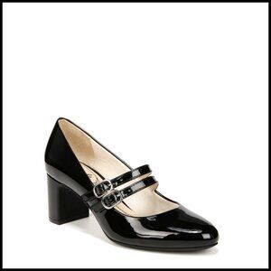 Mary Jane Pumps Retro Chic Elegant Dress Shoes Block Heel Slip On Comfort